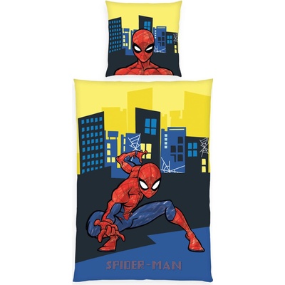 Herding Obojstranné bavlna obliečky Spiderman 135x200 80x80