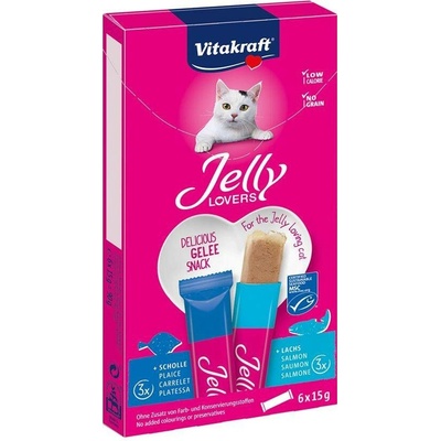 Vitakraft Jelly Lovers losos a platýs 6 x 15 g