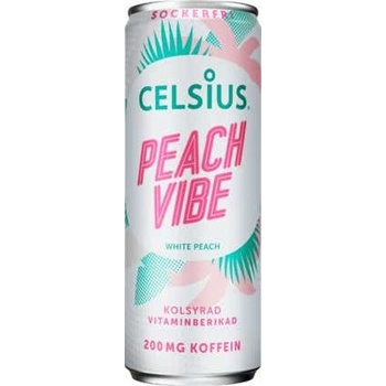 Celsius Energy Drink Peach Vibe 355 ml