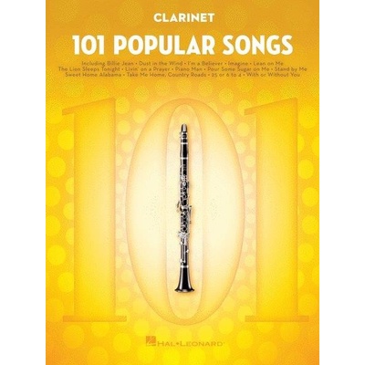 101 Popular Songs Clarinet noty na klarinet