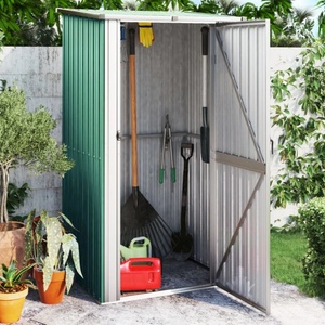 HABA Градинска барака зелена 118, 5x97x209, 5 см поцинкована стомана (V150899)