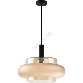 Candellux Пендел на кабел BRIZI 1xE27/40W/230V бежов/димчат (CA1157)