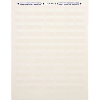 Brady LAT-16-361-5 / 029741, LaserTab Laser Printable Labels, 25.40 mm x 19.05 mm (29741)