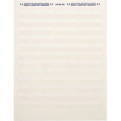 Brady LAT-16-361-5 / 029741, LaserTab Laser Printable Labels, 25.40 mm x 19.05 mm (29741)