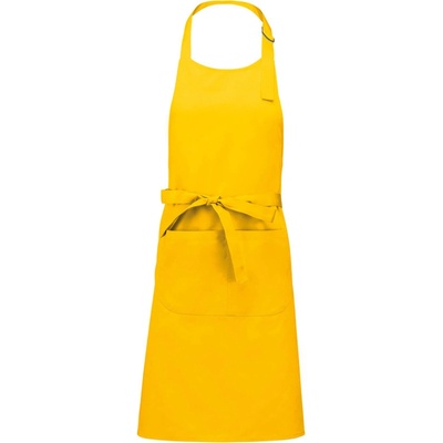 Kariban Zástěra Sommelier K890 s laclem COT-20K89020099 Žlutá