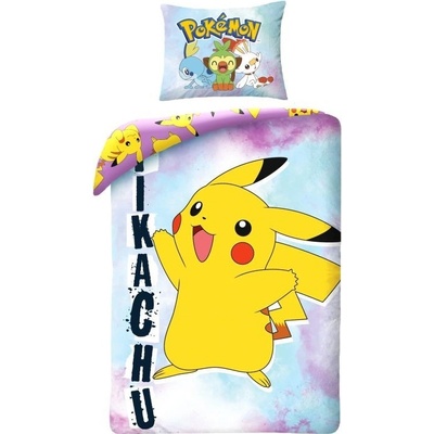 Halantex obliečky Pokémon Pikachu Smile Bavlna 140x200 70x90