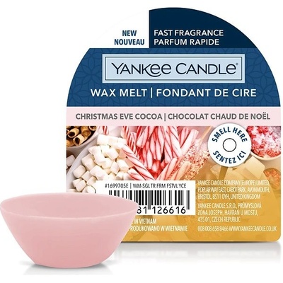 Yankee Candle Christmas Eve Cocoa Štedrovečerný kakao vonný vosk do aromalampy 22 g