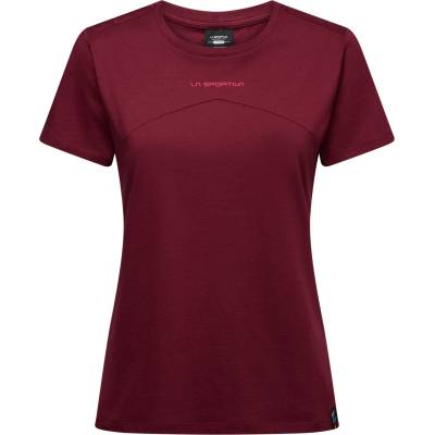 La Sportiva Дамска тениска La Sportiva Women's Roof T-Shirt - Redwood / Azalea - размер XS (916-4825-0511)