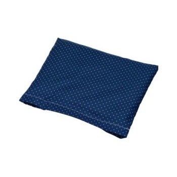 TORF ZIEGLER Polštářek s třešňovými peckami béžový s bílými puntíky 19 x 18 cm