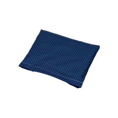 TORF ZIEGLER Polštářek s třešňovými peckami béžový s bílými puntíky 19 x 18 cm