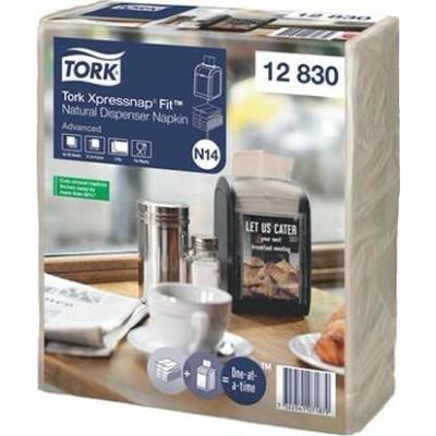 TORK Servítky do zásobníka 2 vrstvové 21,3x16,5 cm N14 systém Advanced Xpressnap Fit prírodná