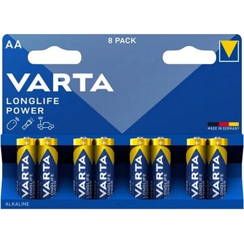 VARTA longlife power батерия с дълъг живот aa, литиева, 8 бр. в опаковка 4906121418 (4906121418)
