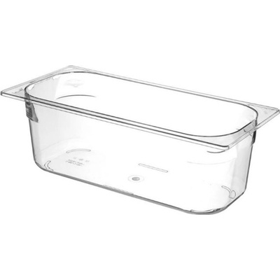 Nádoba na zmrzlinu z polykarbonátu, HENDI, 5L, Priehľadná, 360x165x(H)120mm