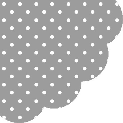 PAW servítky R 32cm Dots Grey