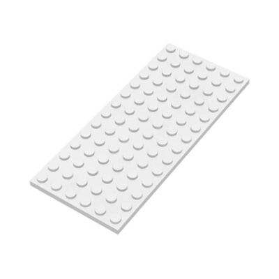 Lego 3456 White Plate 6 x 14