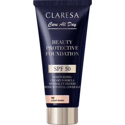 Claresa Care All Day hydratačný make-up s filtrom SPF50 1W Light Warm 30 ml