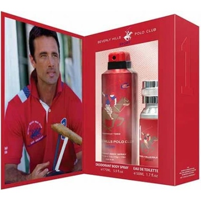 Beverly Hills Polo Club Sport 1 EDT Spray 50 ml + Deodorant Spray 175 ml комплект за мъже