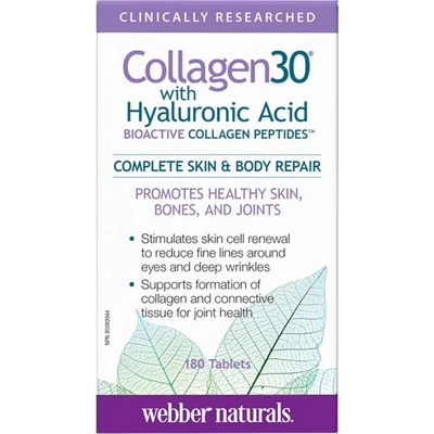 Webber Naturals Collagen30® with Hyaluronic Acid [180 Таблетки]