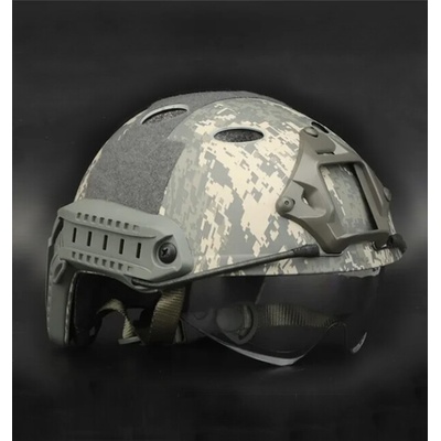 DRAGOWA Tactical Тактическа каска Fast PJ с очила Bolt, ACU (без сертификация) (DRG153.ACU)
