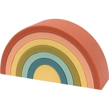 O.B Designs Silicone Rainbow Stacker skládací duha Cherry