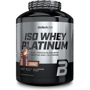 BioTechUSA Iso Whey Platinum - суроватъчен изолат - Ягода / 1, 816 кг