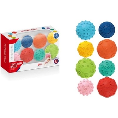 Senzorické míčky se zvířátky sada 8ks
