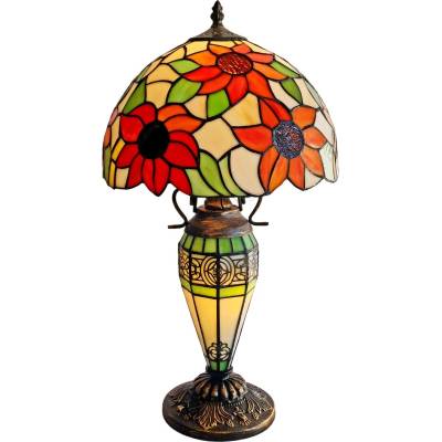 Brilagi - витражна настолна лампа в стил Тифани SUNFLOWER 1xE27/60W/230V + 1xE14/40W (BG4411)