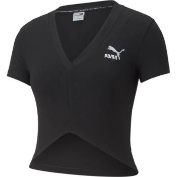 PUMA Дамска тениска Puma Puma Sportstyle Classic V T Shirt Womens - Black