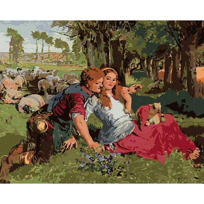 Zuty Malování podle čísel NAJATÝ OVČÁK HOLMAN HUNT WILLIAM