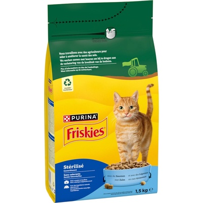 Friskies Sterilized losos tuniak 1,5 kg