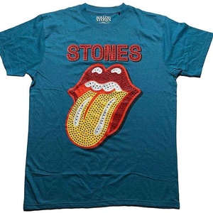 The Rolling Stones Dia Tongue (Embellished) Teal Blue M Риза (RSTS194MT02)