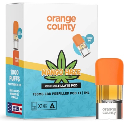 Orange County CBD Prefilled Pod Mango Haze, 1 ml