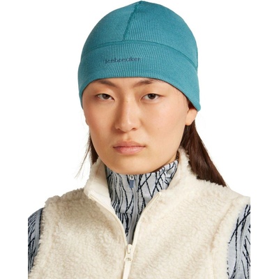 Icebreaker Unisex 260 Waffle Knit Rever beanie Topaz/Atlantis