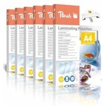 Peach laminating film A4-125 mic - 6x 100 pieces - glossy - suitable for all laminating machines - PP525-02 - PP525-02P