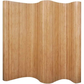 Greatstore Paraván bambusový přírodní odstín 250x165 cm