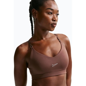 Nike Спортен сутиен Nike Indy Padded Gloss light brown