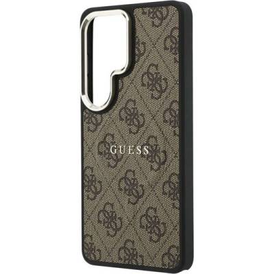 CG Mobile Samsung S26 Ultra GUESS 4G EMBOSSED RING силиконов протектор за телефон, устойчив на удар, магнитен, чуплив (GUHMS26LP4MSEGCW)