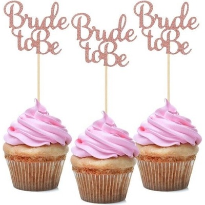 Zápichy do cupcakes rosegold Bride to be – Sleviste.cz