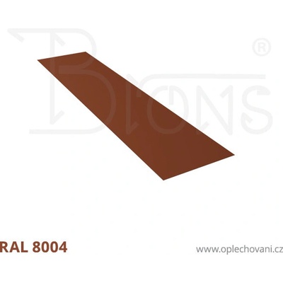 Brons Rovinný plech 450 x 2000 mm cihlově červená