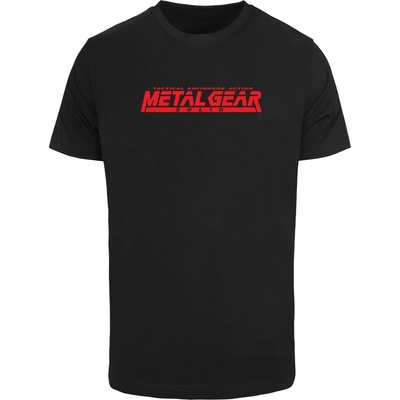 Men's T-shirt with Metal Gear Solid logo black čierna Merchcode 4069389169629