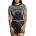 AFFLICTION дамска тениска (топ) affliction - seismic empire - black lava wash - aw28307-bklv