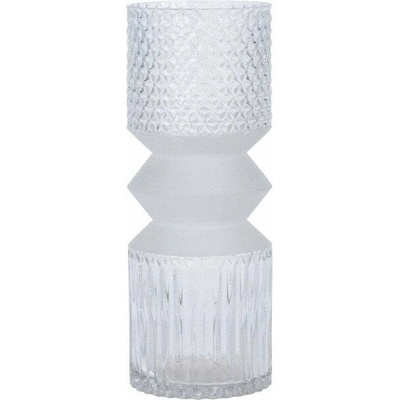 Dekoria Skleněná váza GEOMETRICKÁ, 30 cm