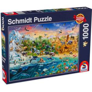 Schmidt Spiele Пъзел Schmidt от 1000 части - Животинско царство (58324)