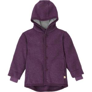 disana Детско вълнено яке disana Kid's Walk-Jacke Wool jacket - Aubergine - размер 74/80 (EU) (703-6089-0111)