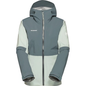 Mammut Дамско водоустойчиво яке Mammut Women's Linard Guide Hardshell Hooded Jacket Waterproof jacket - Silver Sage / Strata (102-4975-0512)
