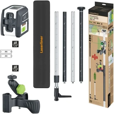 Laserliner Линеен лазерен нивелир Laserliner SmartCross-Laser GX Set 300 cm/ 40 м (036.736E)