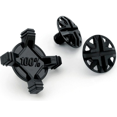100% Status Visor Screw Kit Black