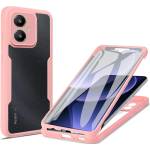 Techsuit Калъф за Xiaomi Redmi 13C 5G / Poco M6 M6 + Протектор - ColorVerse 360 Series - розов