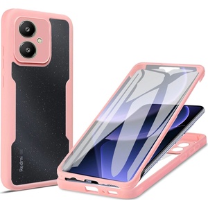 Techsuit Калъф за Xiaomi Redmi 13C 5G / Poco M6 M6 + Протектор - ColorVerse 360 Series - розов