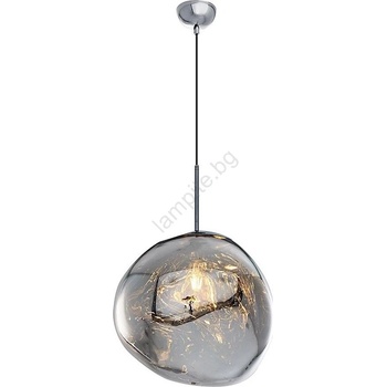 ASIR GROUP Висяща лампа на кабел CRUMPLED 1xE27/24W/230V, диаметър 36 см, димчато (AS2604)